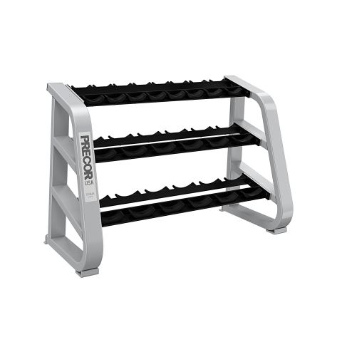 BTTNW Dumbbell Rack 3-Tier Easy-Grab Dumbbell Rack Multilevel Weight Storage Organizer For Home Gym Suitable for Storing Heavy Objects Color : White, Size : 40x40x1.5cm 